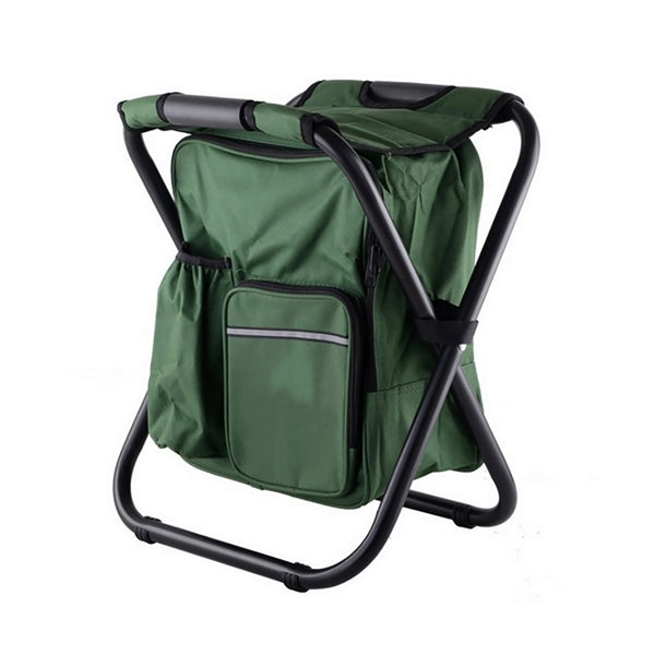 Portable Camping Foldable Backpack Cooler Bag Chair