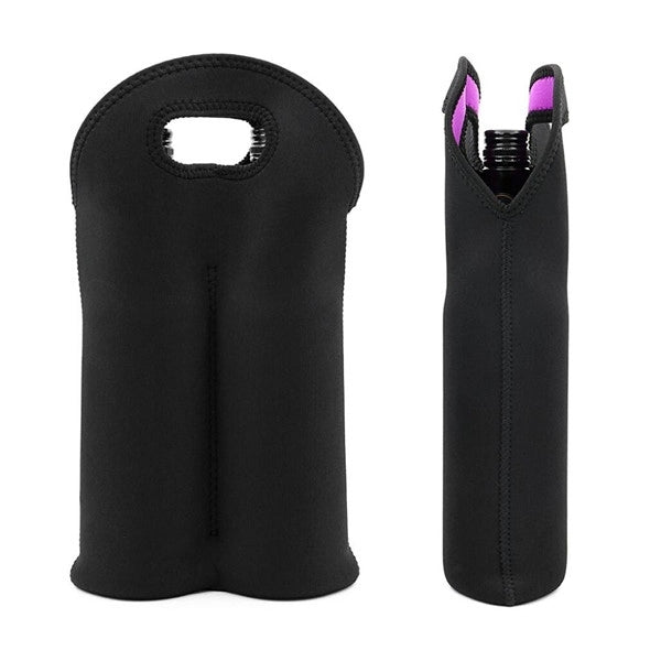 Insulated Neoprene Dual Wine Tote Bags