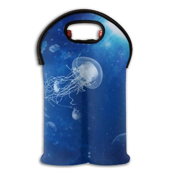 Insulated Neoprene Dual Wine Tote Bags