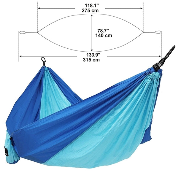Double Camping Hammock with Tree Straps