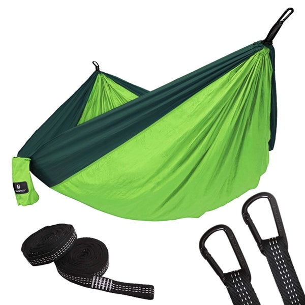 Double Camping Hammock with Tree Straps