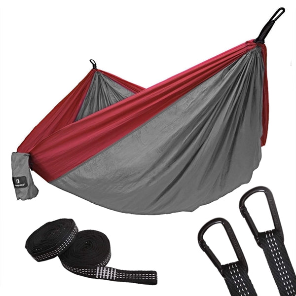 Double Camping Hammock with Tree Straps