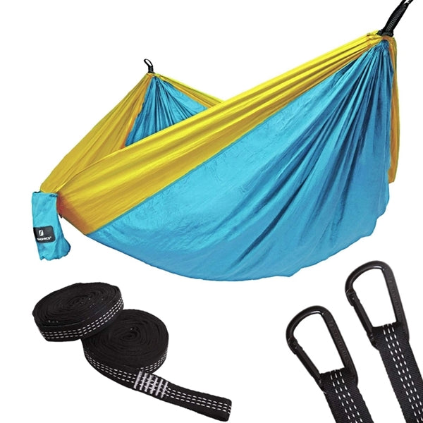 Double Camping Hammock with Tree Straps