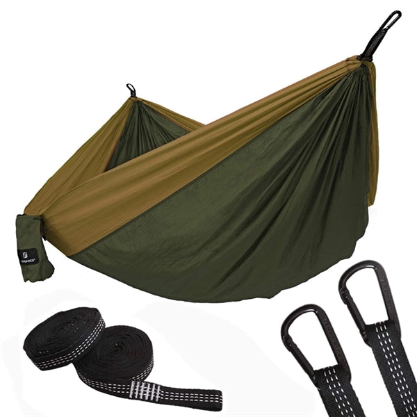 Double Camping Hammock with Tree Straps