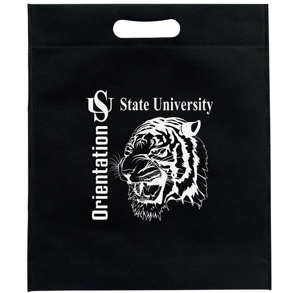 13W x 15H x 3 - Non-Woven Die Cut Bag - Screen Print