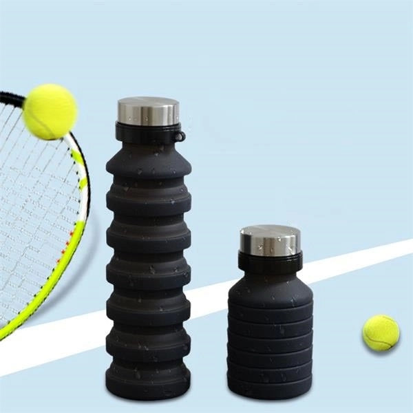 Collapsible Silicone Travel Cup W/ Carabiner