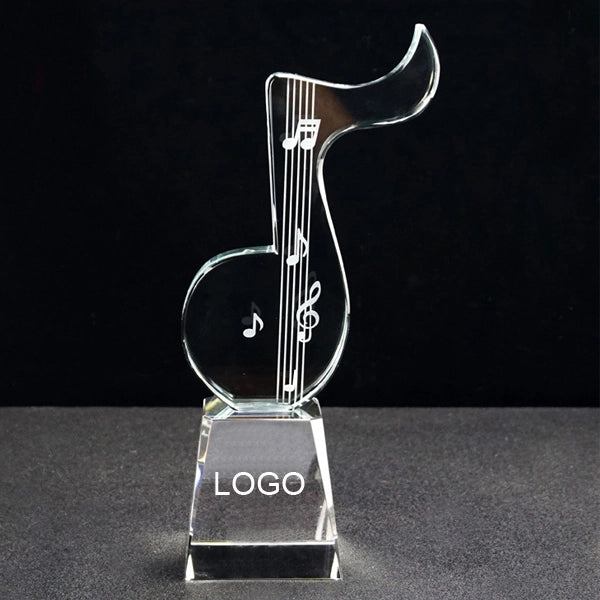 Cyrstal Note Music Trophy
