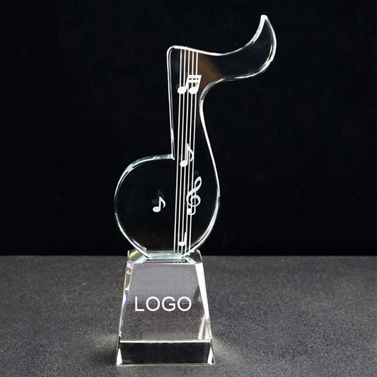Cyrstal Note Music Trophy