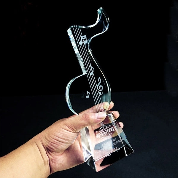 Cyrstal Note Music Trophy