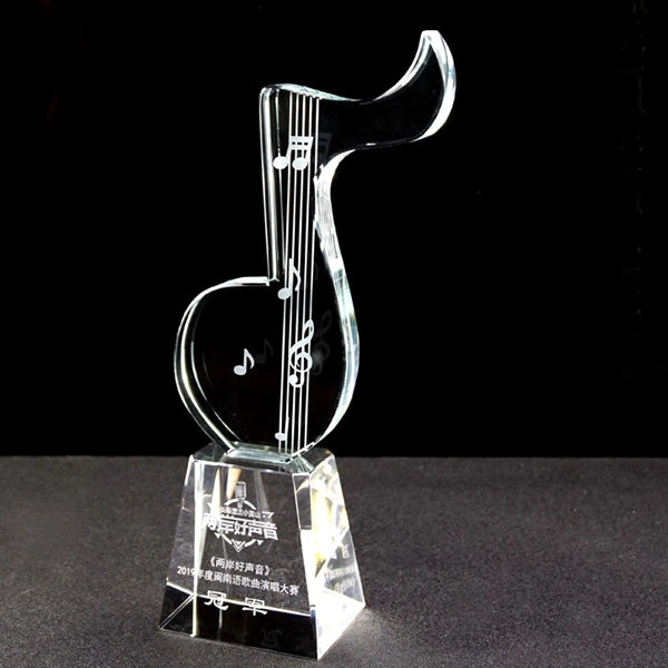 Cyrstal Note Music Trophy