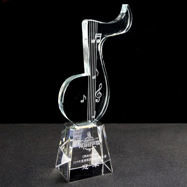 Cyrstal Note Music Trophy