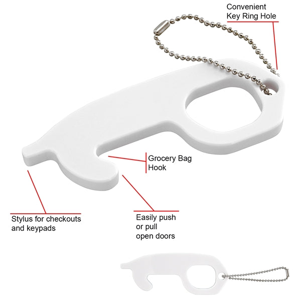 Acrylic No Touch Tool with Keychain