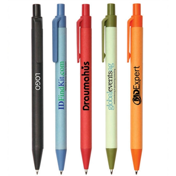 Colored paper ballpoint pen