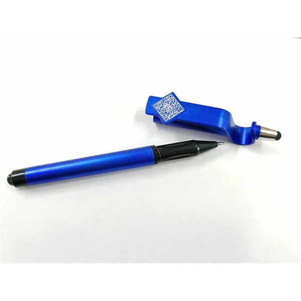4 in 1 QR Code Stylus Ballpoint Pen with Phone Holder