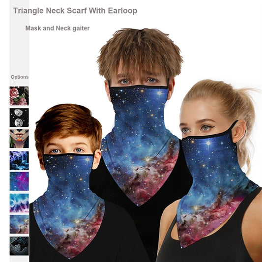 Starry Sky Ear loops Face Bandana Neck Gaiter