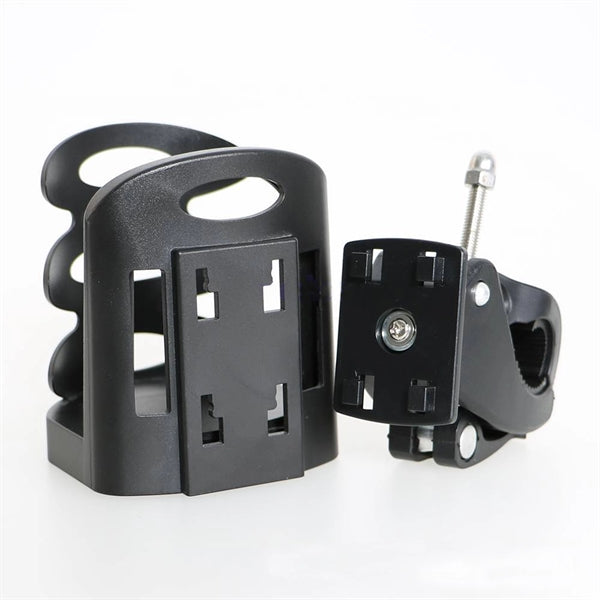 Extension-type Plastic Cup/Can Holder on Bike or Wheelchair