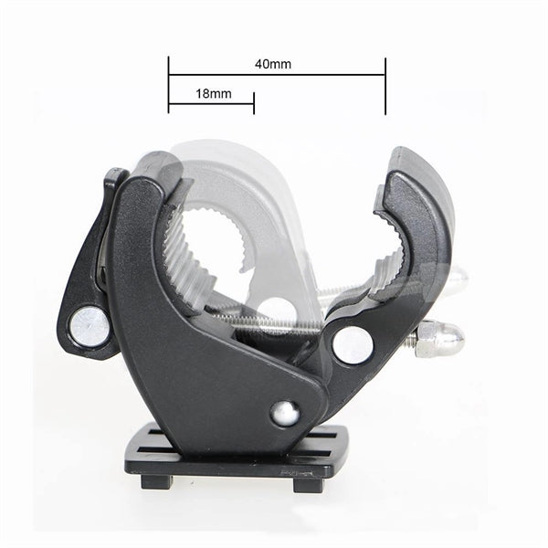 Extension-type Plastic Cup/Can Holder on Bike or Wheelchair