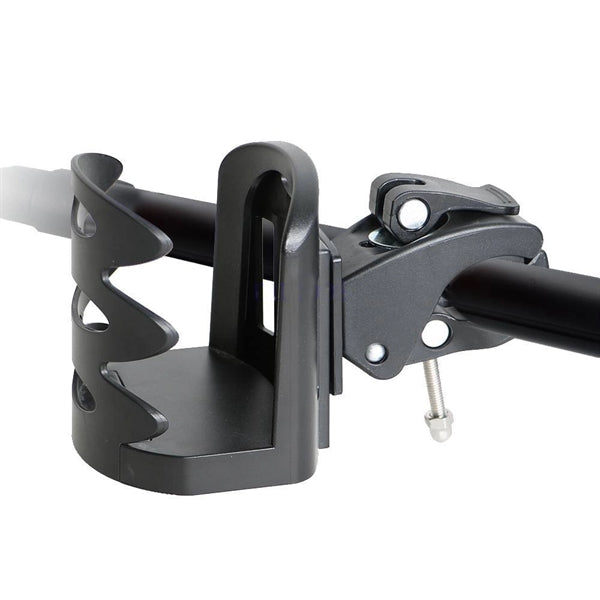 Extension-type Plastic Cup/Can Holder on Bike or Wheelchair