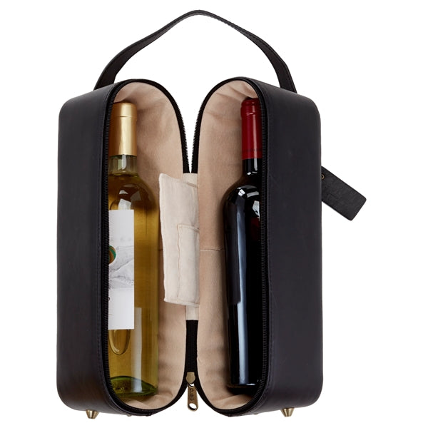 Leather Wine Carrier - 2 Bottle