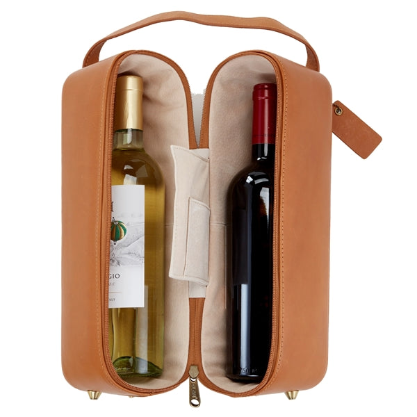 Leather Wine Carrier - 2 Bottle