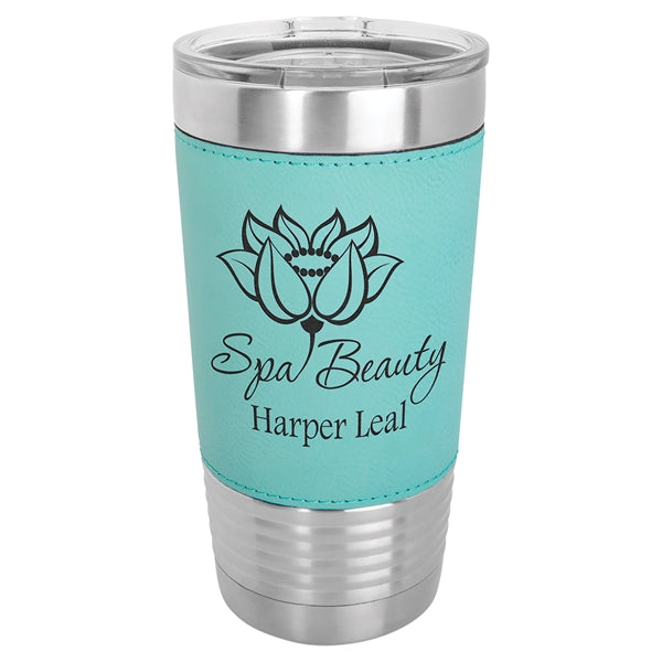 Polar Camel 20 oz Leatherette Vacuum Insulated Tumbler