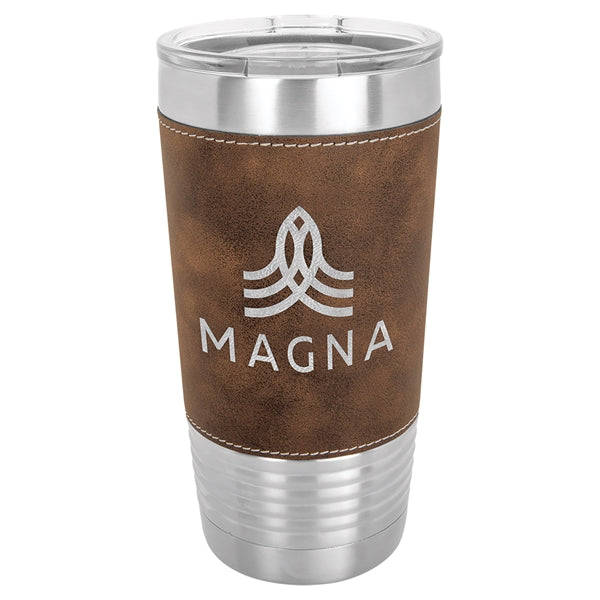 Polar Camel 20 oz Leatherette Vacuum Insulated Tumbler
