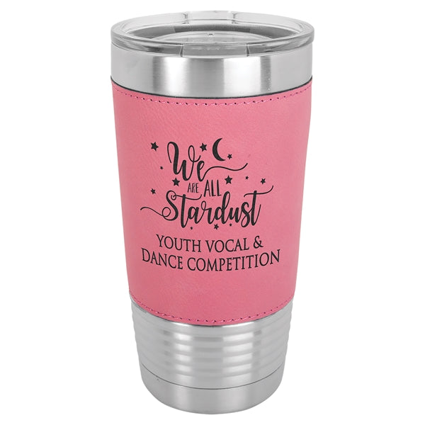 Polar Camel 20 oz Leatherette Vacuum Insulated Tumbler