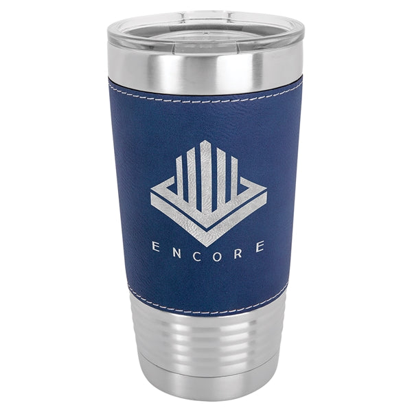 Polar Camel 20 oz Leatherette Vacuum Insulated Tumbler