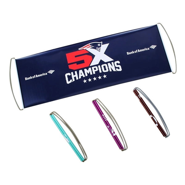 Hand-Held Flag Retractable Banner