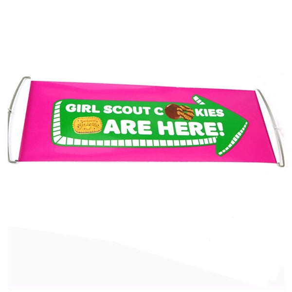 Hand-Held Flag Retractable Banner