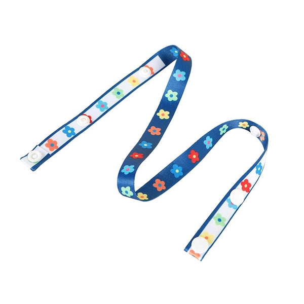 5/8" Full Color Face Mask Lanyard w/ Snap Button Adjustable