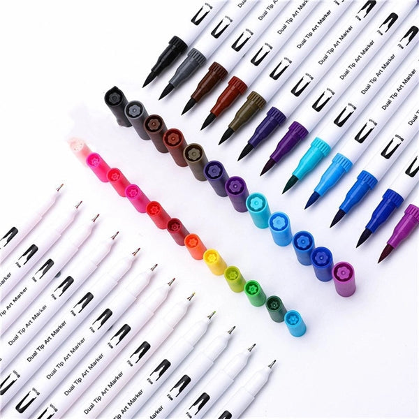 12 colors double head watercolor Markers Paint Pens