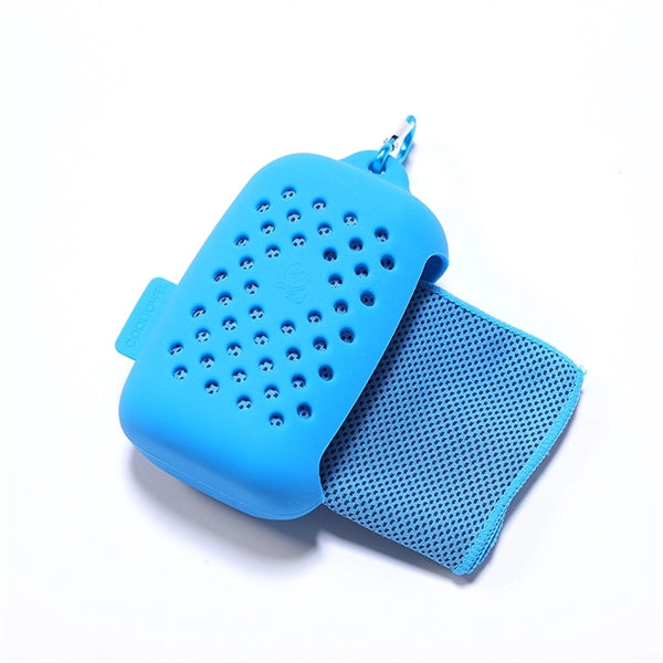 Sports Quick Dry Towel with Silicone Storage Bag