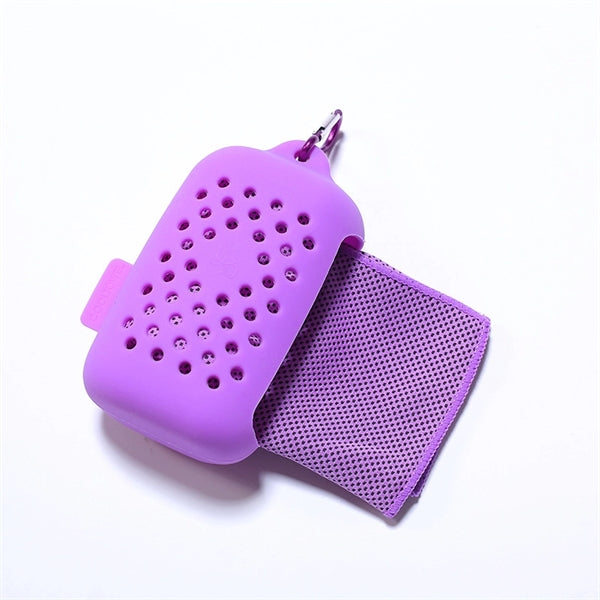 Sports Quick Dry Towel with Silicone Storage Bag