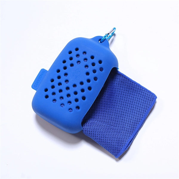 Sports Quick Dry Towel with Silicone Storage Bag