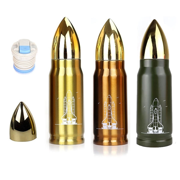17oz. Bullet Shaped Vacuum Insulated Bottle Thermos