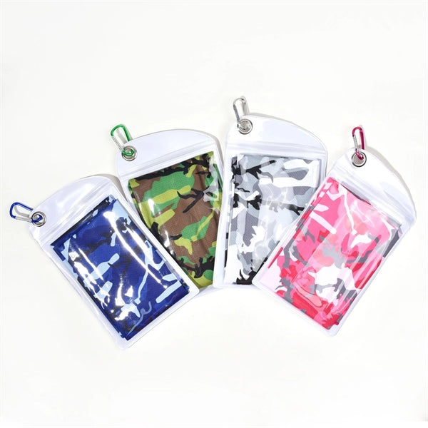 Camouflage Cooling Towel With Zip Pocket