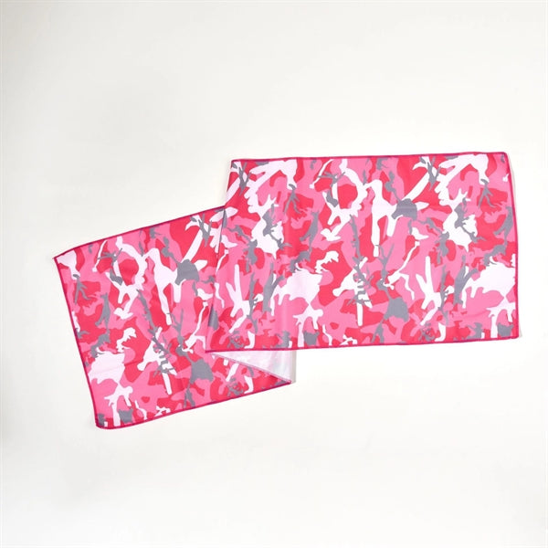 Camouflage Cooling Towel With Zip Pocket