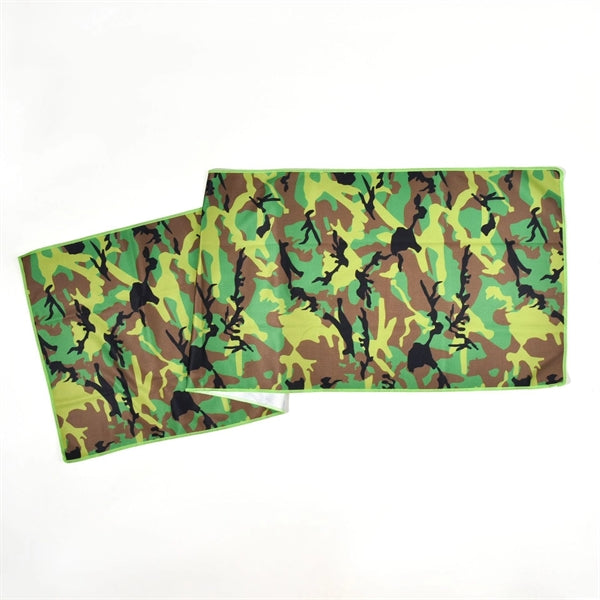 Camouflage Cooling Towel With Zip Pocket