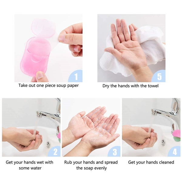 Portable Disposable Outdoor Hand Washing Paper Soap