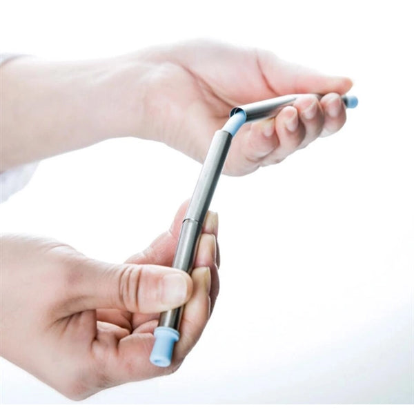 New Design Collapsible Stainless Steel Straw Set With Cleani