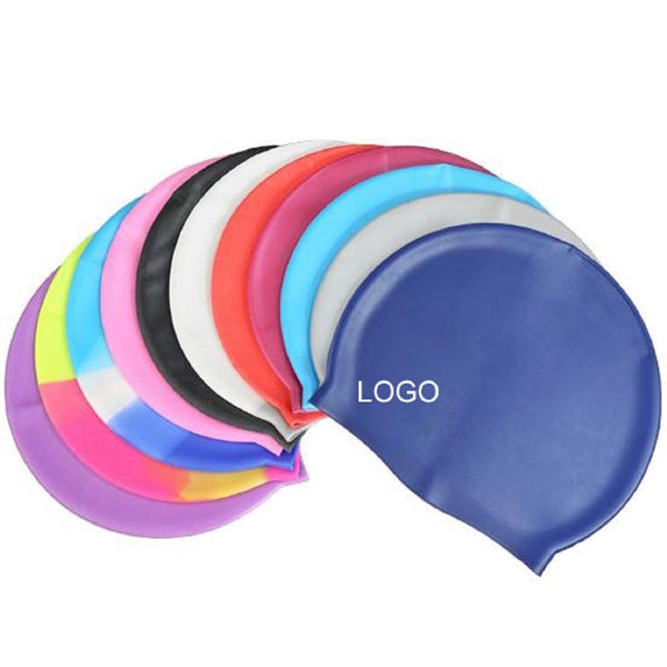 Silicone Solid Flat Swimming Caps