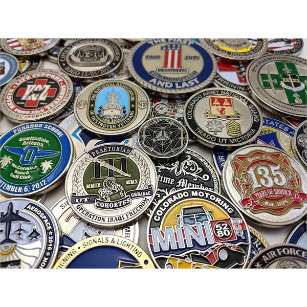 1.75 inch Die Struck Iron Challenge Coin