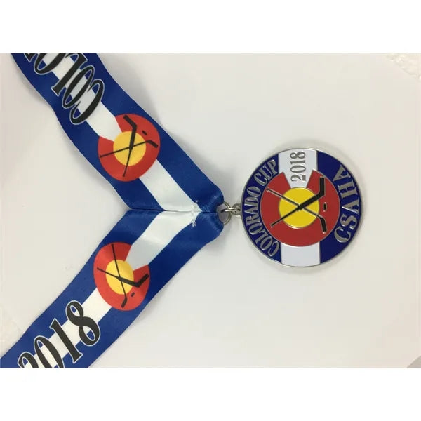 2 inch custom die struck soft enamel neck medals w