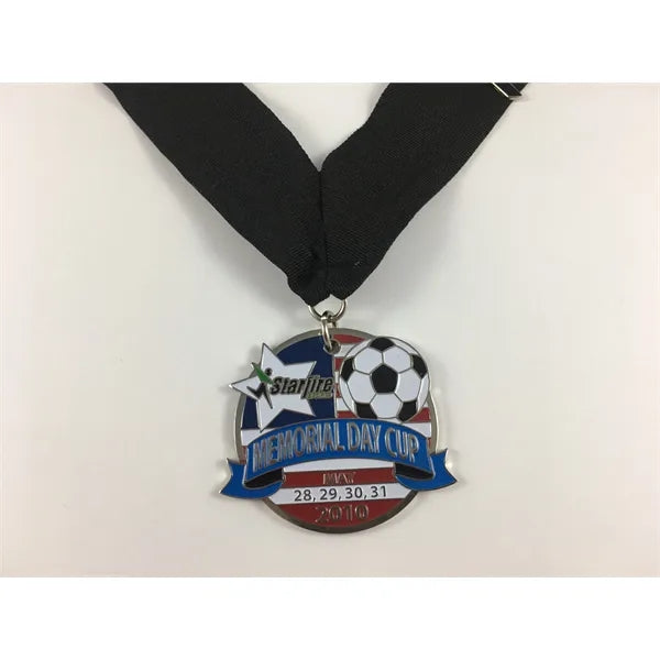 2 inch custom die struck soft enamel neck medals w