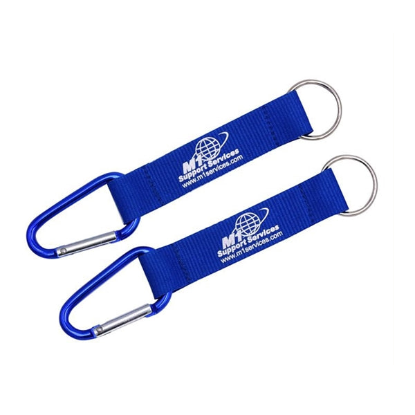 Carabiner Keychain with Polyester Strap