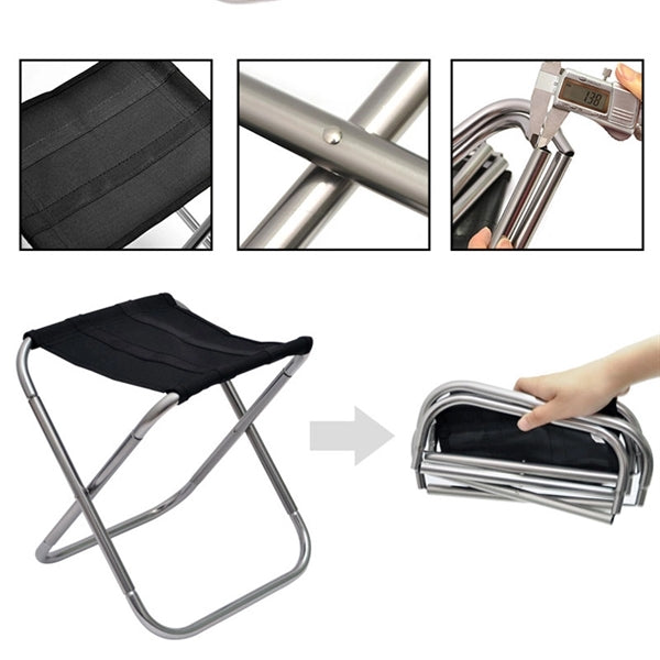 Folding Camping Stool Fishing Chair for Outdoor Travel
