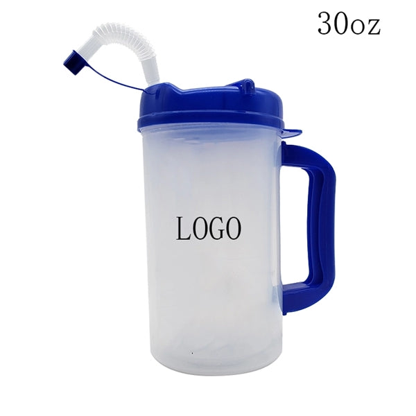 30oz double walled plastic insulated mug
