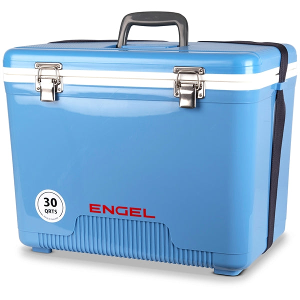 30Qt Cooler Drybox & Blue Collar Construction Lunchbox.