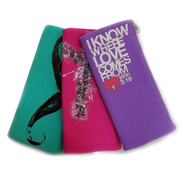 Neoprene Zippered Pencil Pouch